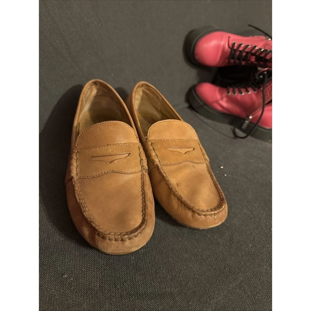 polo ralph lauren Loafers Men Size 8 D Brown Leather